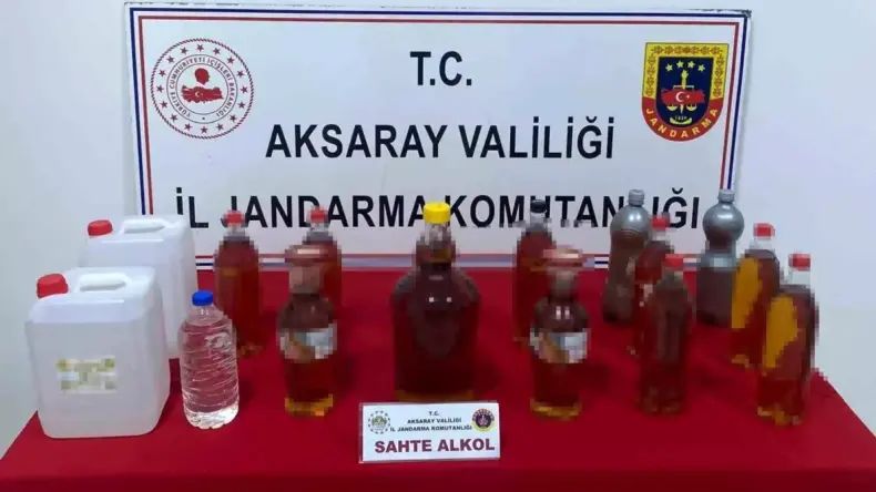 Aksaray’da Sahte İçki Operasyonu