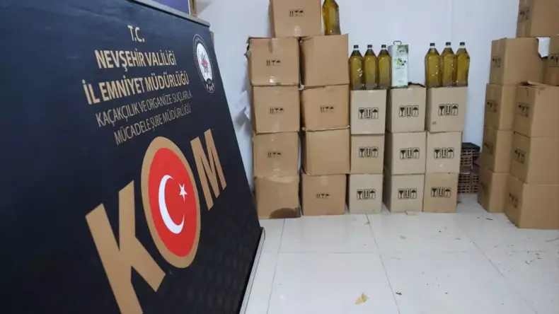 Nevşehir’de Sahte Zeytinyağı Operasyonu