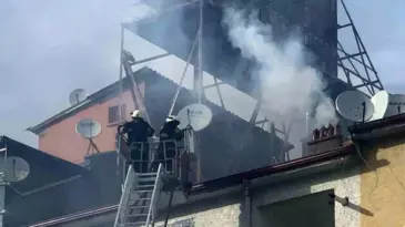 Karaman’da Çatı Katında Yangın Panik Yarattı