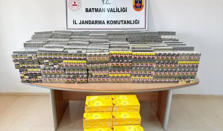 Batman’da 8 bin 940 paket kaçak sigara ele geçirildi
