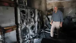 Hatay’da Beyaz Eşya Bayisinde Yangın