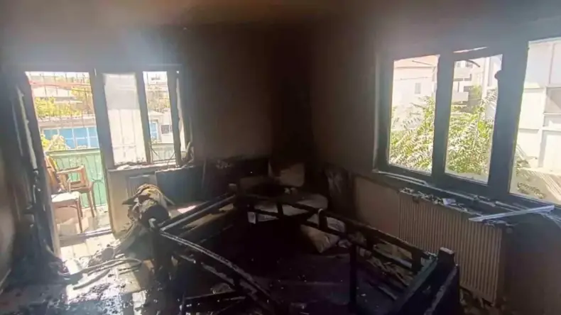 Kahramanmaraş’ta Ev Yangını Söndürüldü
