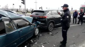 Erzurum’da Zincirleme Kaza: 2 Yaralı