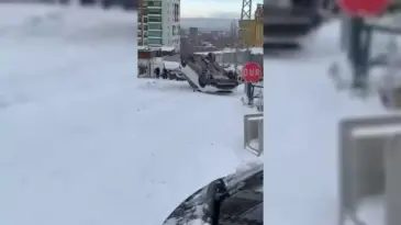 Malatya’da Kar Yağışı Trafiği Olumsuz Etkiledi