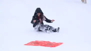 Talas’ta Kar Eğlencesi