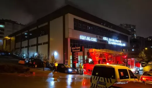 Yüzme Havuzunda Yangın Söndürüldü