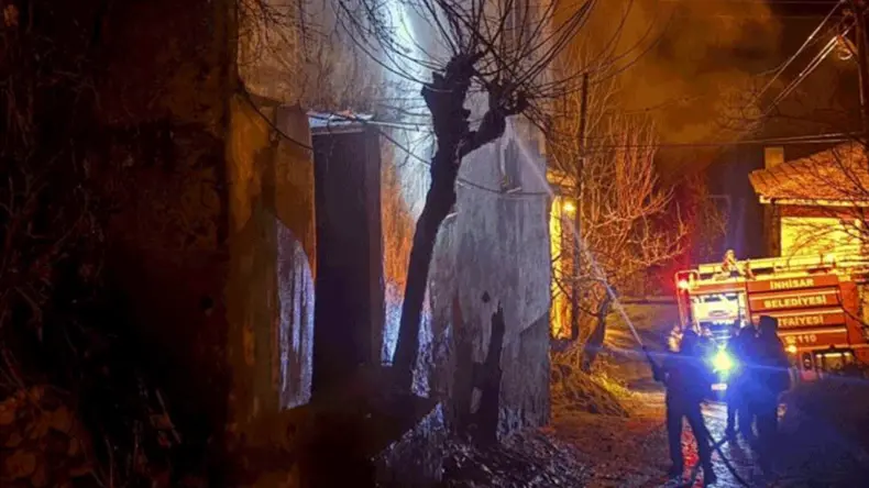 Bilecik’te köy evinde çıkan yangın korkuttu