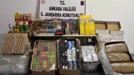 Ankara’da Kaçak Tütün ve Sigara Ele Geçirildi