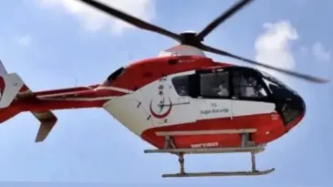 Çankırı’da inme geçiren hasta helikopterle taşındı